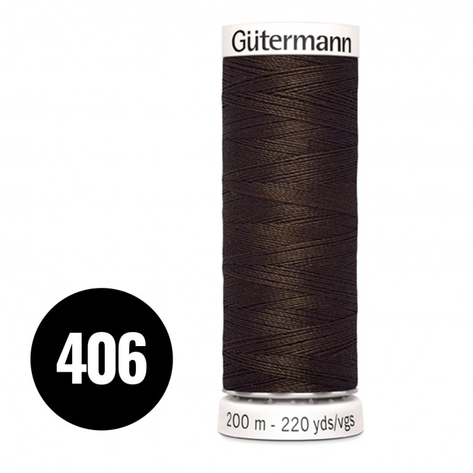 Gütermann 406 Brown 200M (043) - (Sewing Threads)