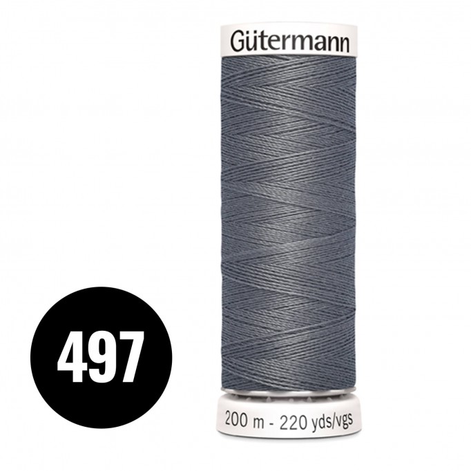 Gütermann 497 Anthracite Grey 200M (043) - (Sewing Threads)