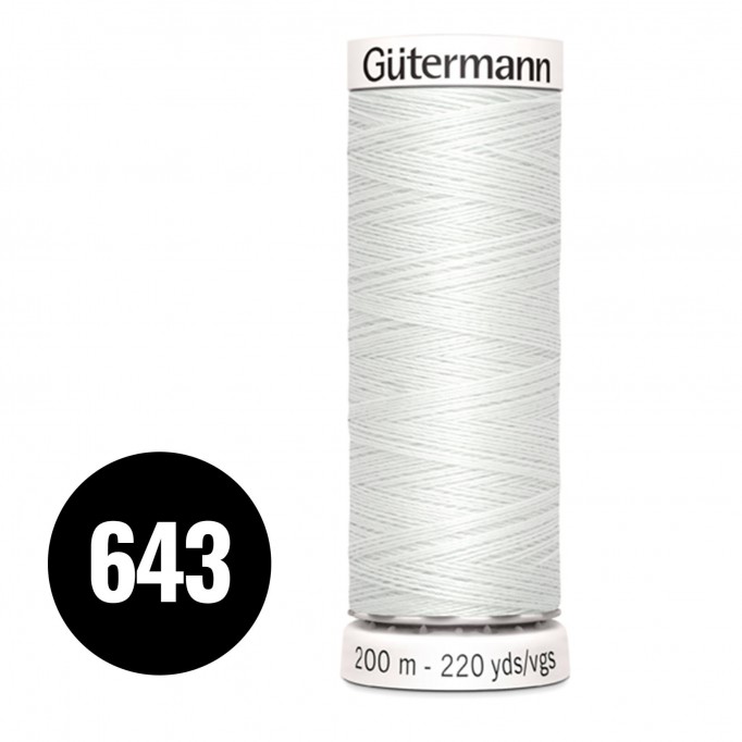 Gütermann 643 Light Grey Ecru 200M (043) - (Sewing Threads)