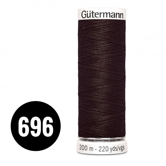 Gütermann Sew-All Thread Dark Brown 200M (696) - (Sewing Threads)