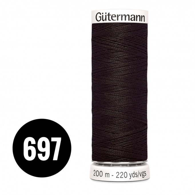 Gütermann 697 Dark Chocolate 200M (043) - (Sewing Threads)