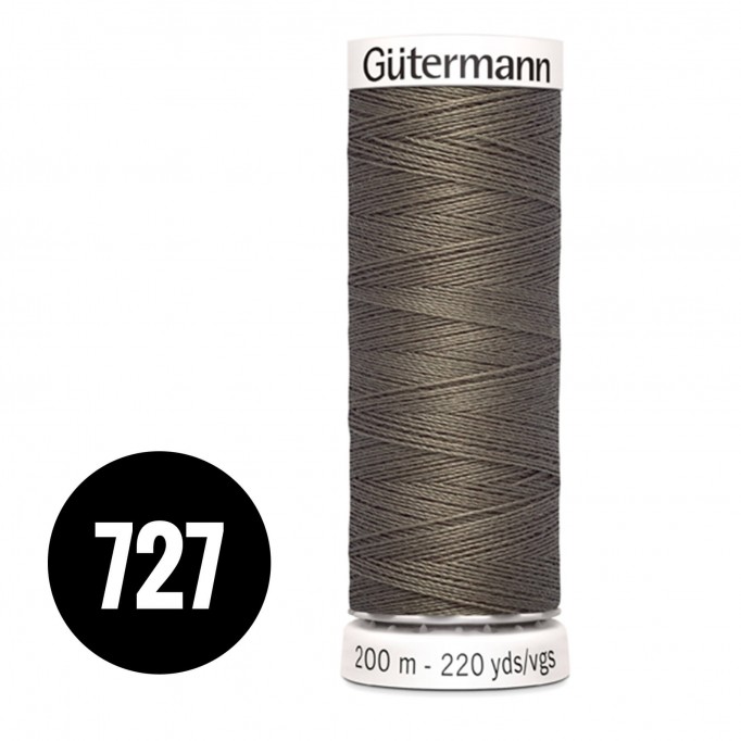 Gütermann 727 Grey Liver 200M (043) - (Sewing Threads)