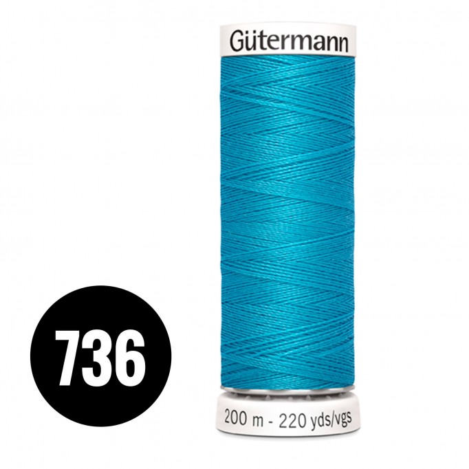 Gütermann 736 Aqua 200M (043) - (Sewing Threads)