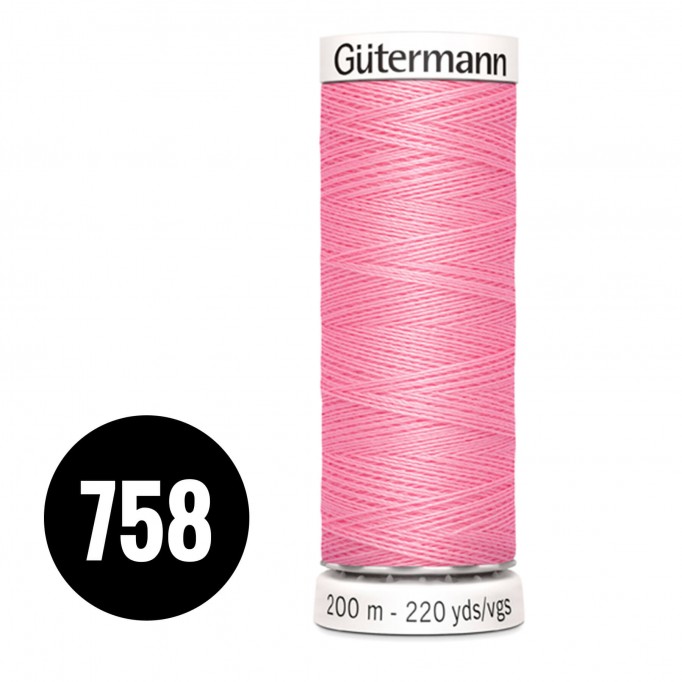 Gütermann 758 Fluor Pink 200M (043) - (Sewing Threads)