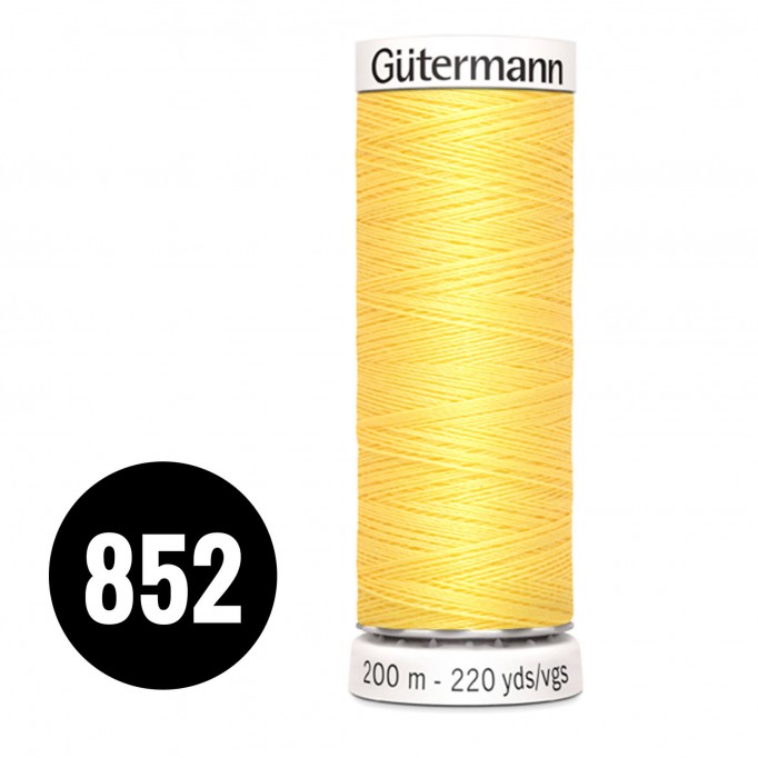 Gütermann 852 Lemon Yellow 200M - (Sewing Threads)