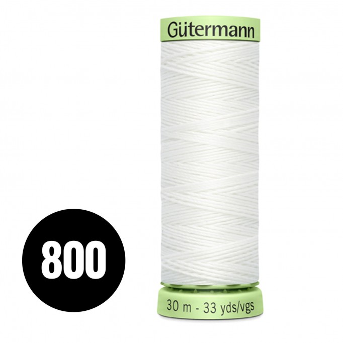 Gütermann Zierstich- Und Knopflochfaden Weiss 30M (800) - (Nähzubehör)