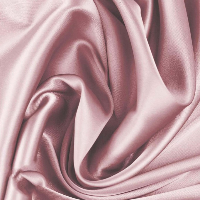 Stretch Silke Satin Stof Gammel Pink - (Fashion Stoffer)