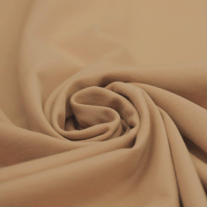 Cotton Jersey Knit Fabric Camel - (Jersey Fabric Cotton )