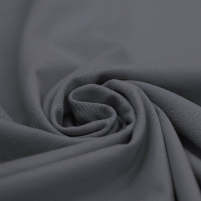 Cotton Jersey Knit Fabric Dark Grey - (Jersey Fabric Cotton )