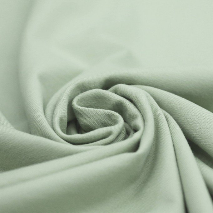 Cotton Jersey Knit Fabric Dusty Green - (Jersey Fabric Cotton )