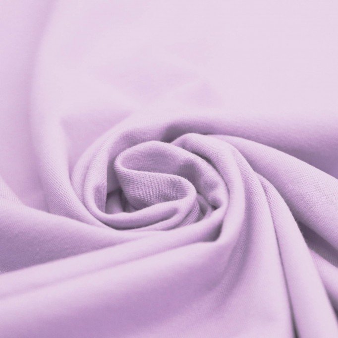 Cotton Jersey Knit Fabric Pastel Lilac - (Jersey Fabric Cotton )