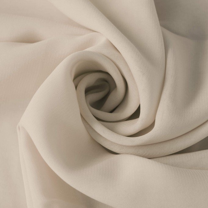 Chiffon Fabric Beige  - (Chiffon Fabric)