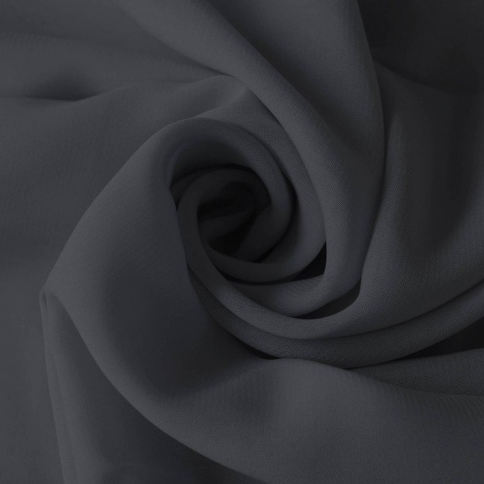 Chiffon Fabric Dark Grey - (Chiffon Fabric)