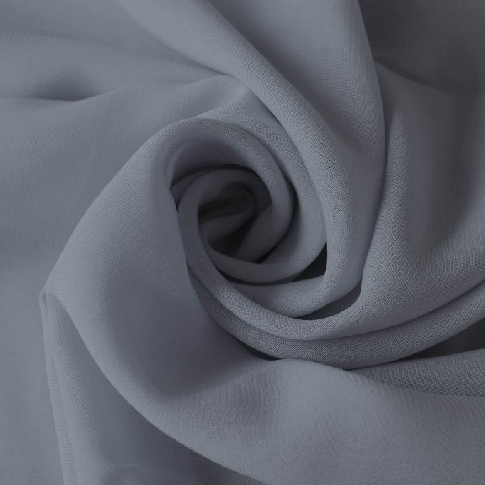 Chiffon Fabric Grey - (Chiffon Fabric)