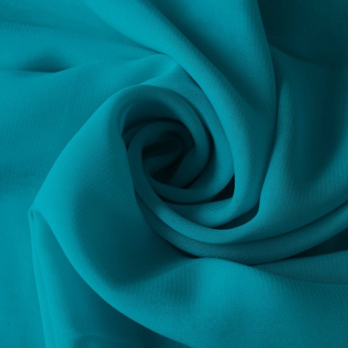 Chiffon Fabric Petrol - (Chiffon Fabric)