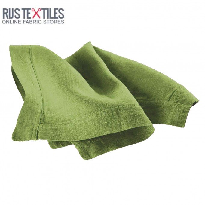 Linen Fabric Moss Green - (Linen Fabric Washed)