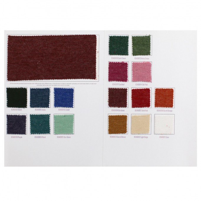 Angora Jersey Fabric Sample Card - (Fashion Fabrics)