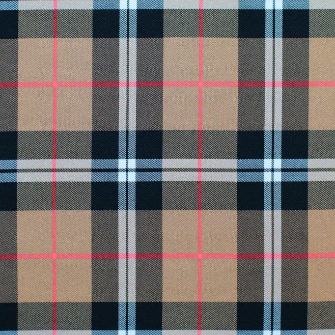 Tissu Tartan Écossais Stretch Chameau Stuwart - (Tissus Écossais Tartan)