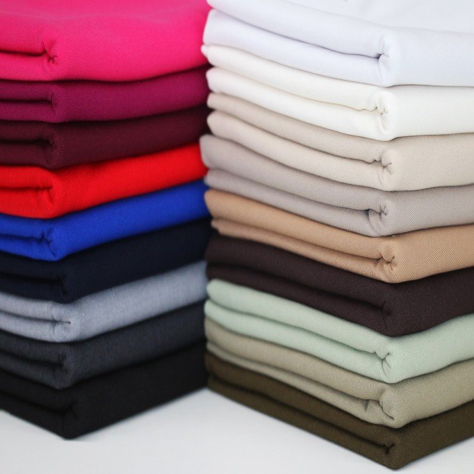 Tissu Gabardine Stretch (Toucher Bambou) Boite Surprise 10 x 1 Mètre - (Tissu Gabardine)