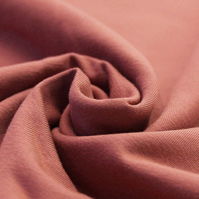 Organic Cotton Jersey Fabric Clay Pink - (Jersey Fabrics)