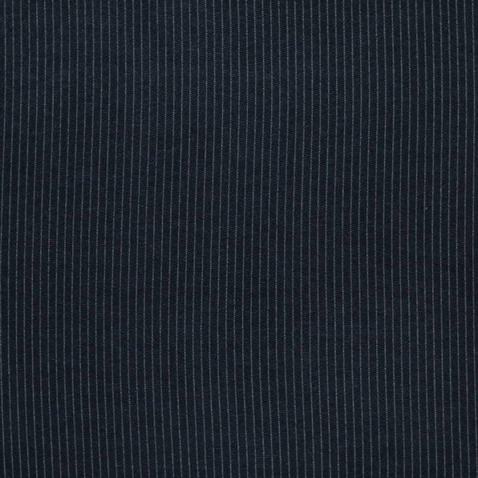 Kraftigere Jersey 5mm Nålestribet Navy Hvid - (Fashion Stoffer)