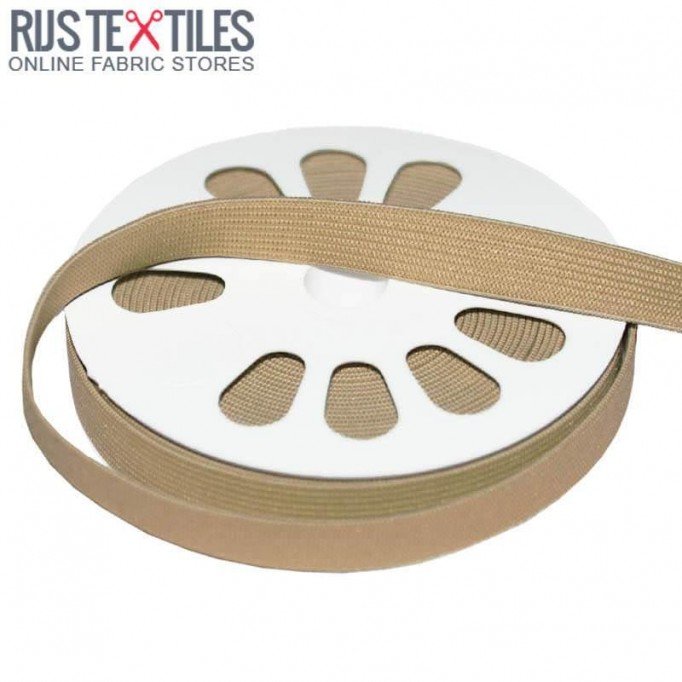 Elastic Tape 15mm Beige - (Ribbons )