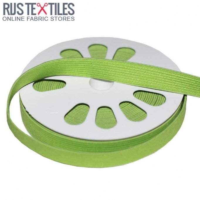 Elastic Tape 15mm Lime - (Ribbons )