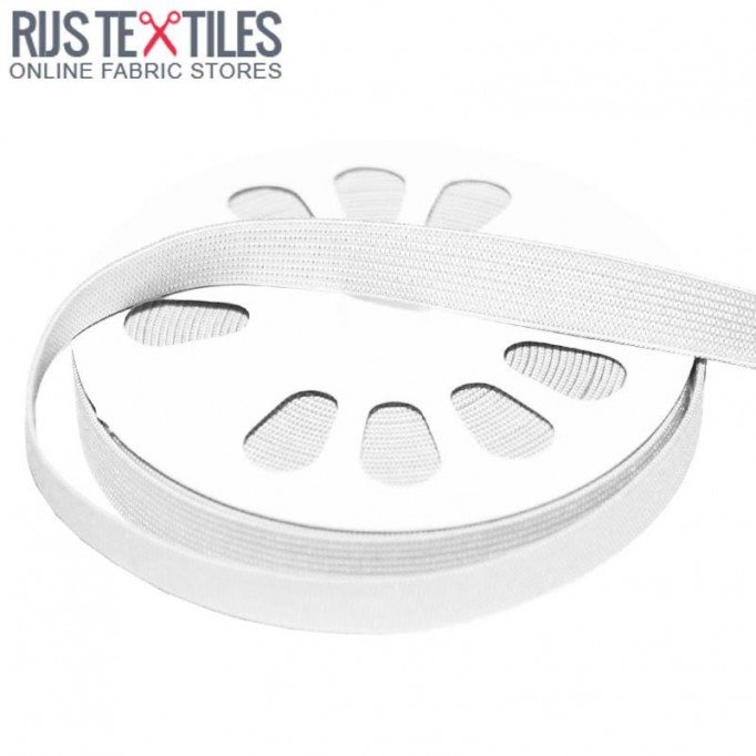 Elastic Tape 15mm White - (Ribbons )