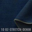 Jeansstof Stretch 10-OZ Mid Blå - (Jeans Stof Bomuld )