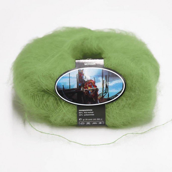 Fils à Tricoter De Mohair ISPE Aiguilles 3,5 - 4 Lime - (Fils à Tricoter De Mohair Aiguilles 3,5 - 4)