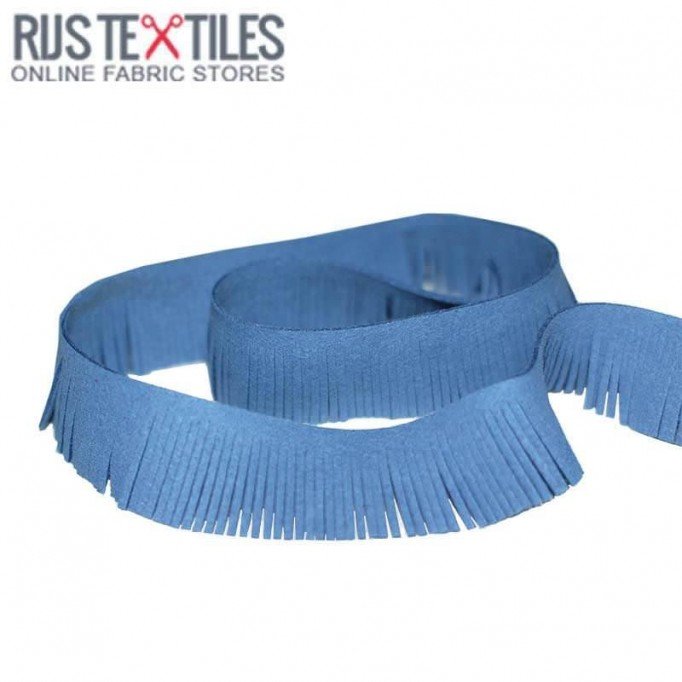 Fringe Trim Suede Dżins 3cm | Rijs Textiles