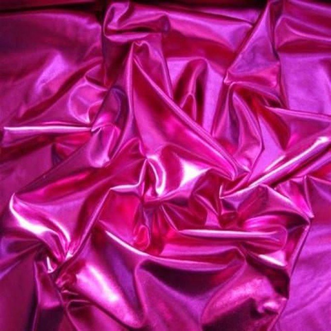 Folienjersey Fuchsia  - (Folienjersey (Lame Stoff))