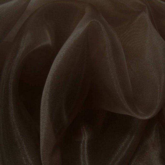 Organza Fabric Brown Tkanina Organza