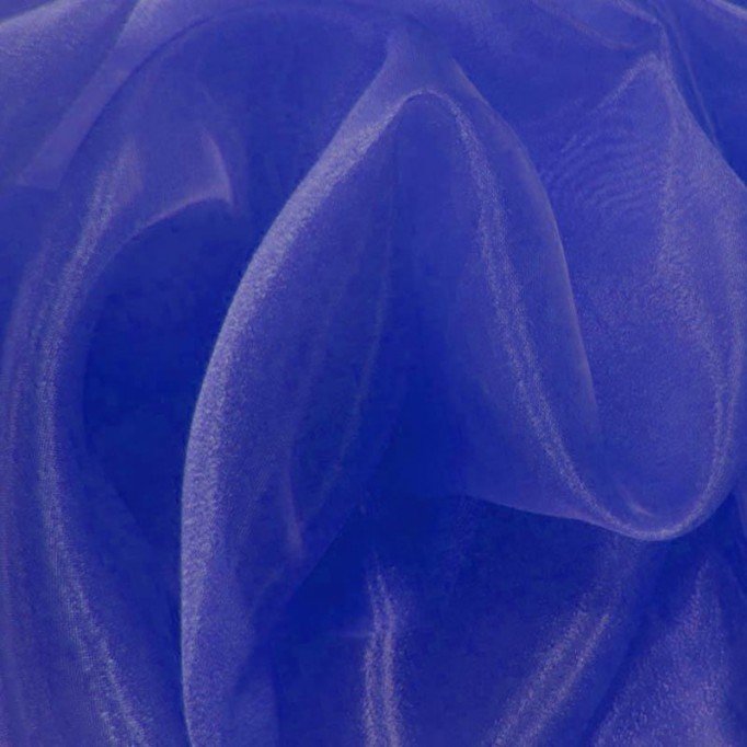 Organza Fabric Cobalt Tkanina Organza