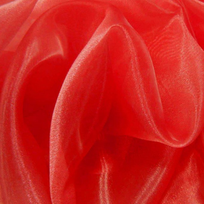 Organza Fabric Red Tkanina Organza