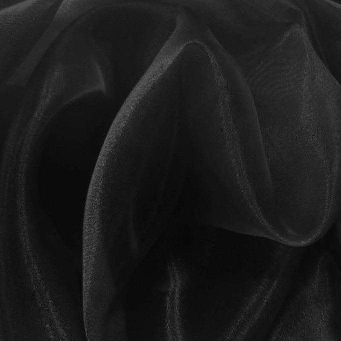 Organza Fabric Black Tkanina Organza