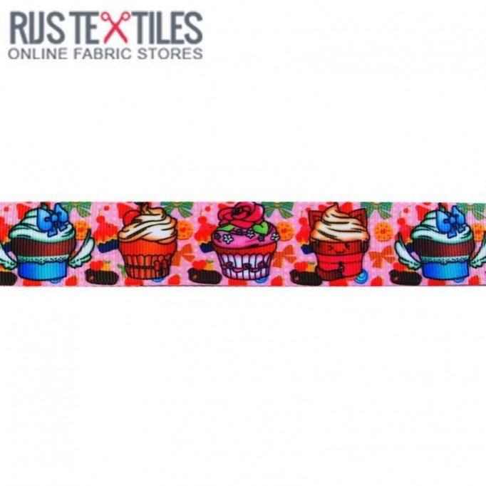 Wstążka Rypsowa - Cupcake Różowy 25mm | Rijs Textiles