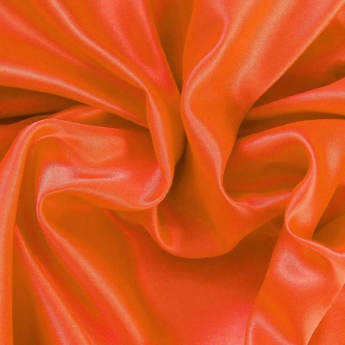 Satin Stof Orange - (Satin Stof)