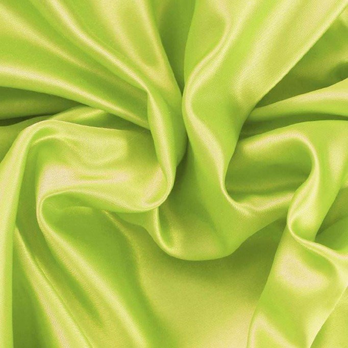 Satin Stof Lime - (Satin Stof)