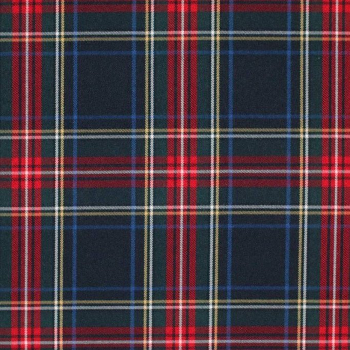 Tkanina Szkocka Kratę (Tartan) Granatowy Stuwart | Rijs Textiles