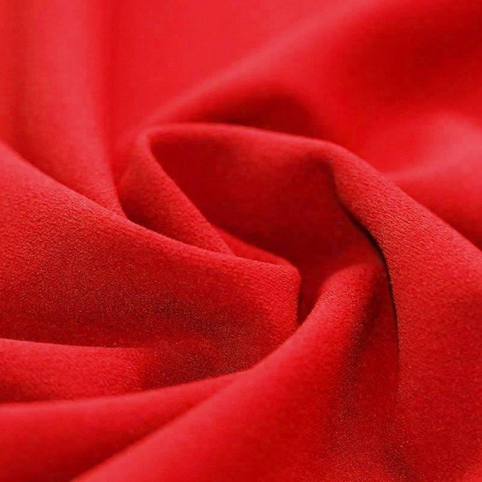 Scuba Crepe Jersey Fabric Red - (Jersey Fabrics)