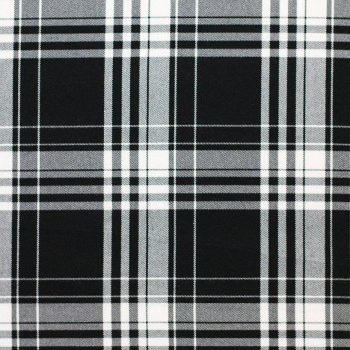 Tkanina Szkocka Kratę (Tartan) Menzies Czarnym | Rijs Textiles