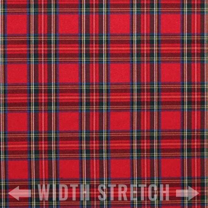 Tkanina Szkocka Kratę Rozciągliwa (Tartan) Królewski Stuwart Tkaniny Szkocka Krata Tartan