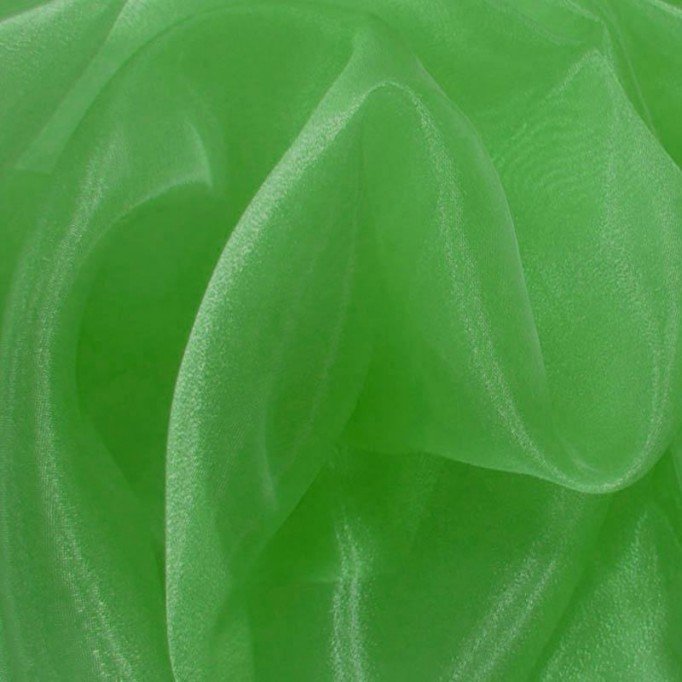 Organza Fabric Grass Green Tkanina Organza