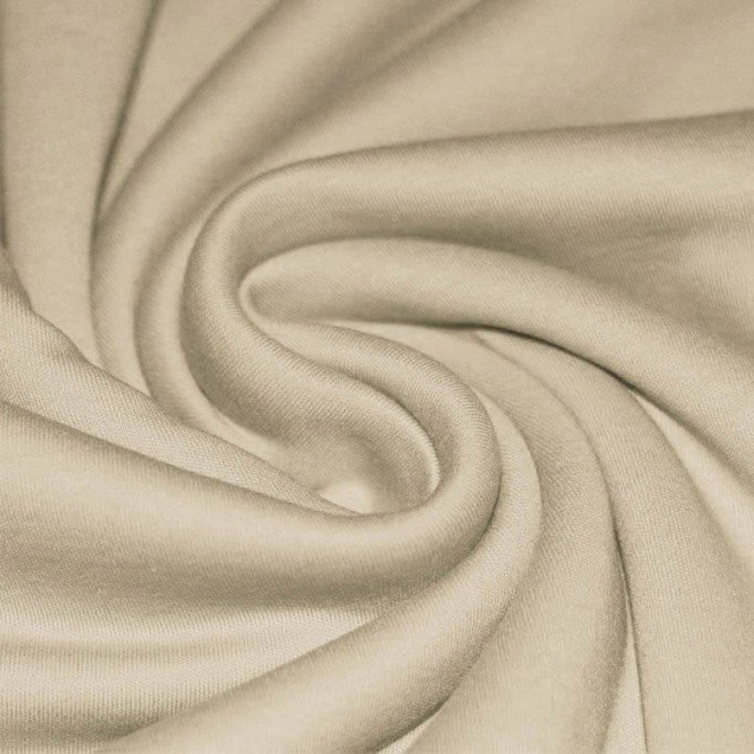 Interlock Jersey 100% Bomuld Beige - (Interlock Jersey 100% Bomuld)