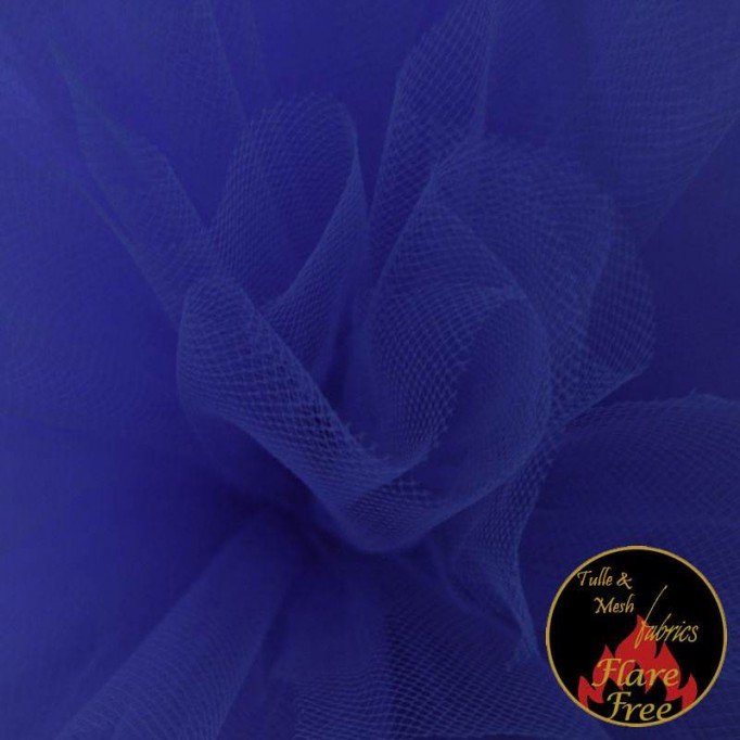 Tulle Fabric Royal Blue (Enamel) - (Tulle Fabric)