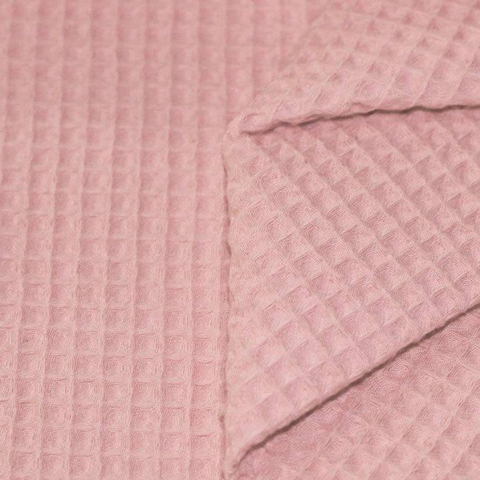 Waffle Pique Fabric Nude Pink - (Waffle Pique Fabrics)