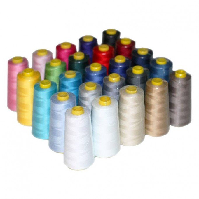 Overlock Thread Package 25 Colors x 10 Pieces - (Sewing Threads)