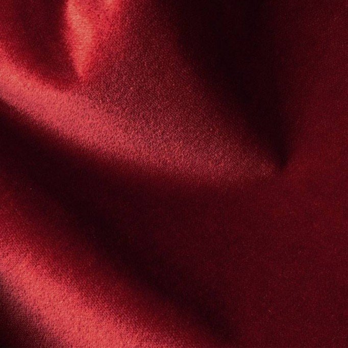 Stretch Velvet Fabric Dark Red Modne Tkaniny